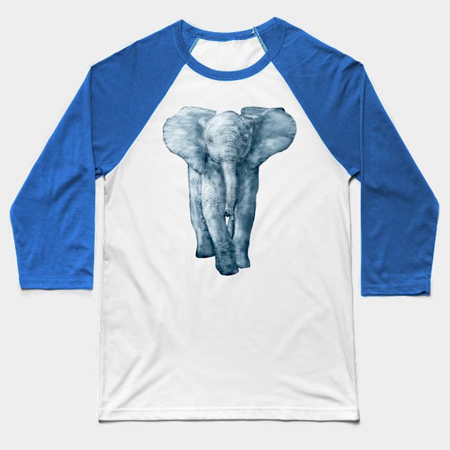 Save The Elephants Art Animal Lover Baseball T-Shirt by macdonaldcreativestudios